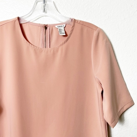 FOREVER 21 LIGHT PINK WOMEN SIZE SMALL MINI VALENTINE DRESS OR OVERSIZED TOP - Picture 2 of 4